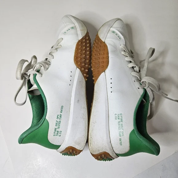 G/FORE G.112 Golf Shoe Snow Toast Kelly Green Spikeless White Men's 9 - Picture 6 of 11